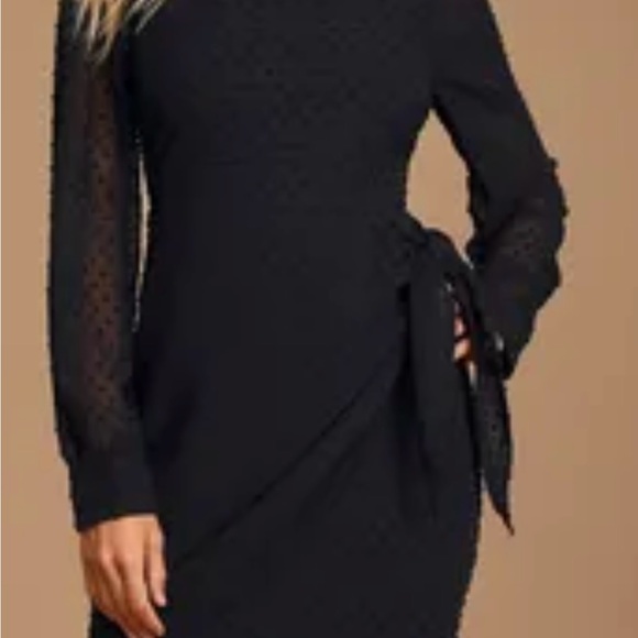 Lulus dress black size medium super cute never worn - Picture 2 of 5